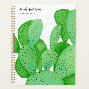 Prickly Pear Cactus Script Personalised Planner