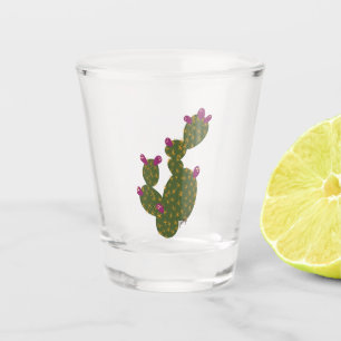Prickly Pear Cactus Shot Glass