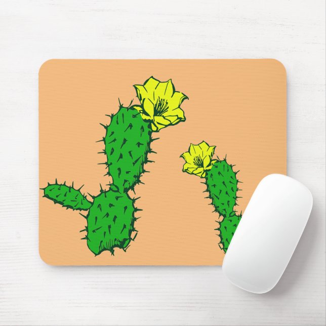 Prickly Pear Mouse Mat (With Mouse)