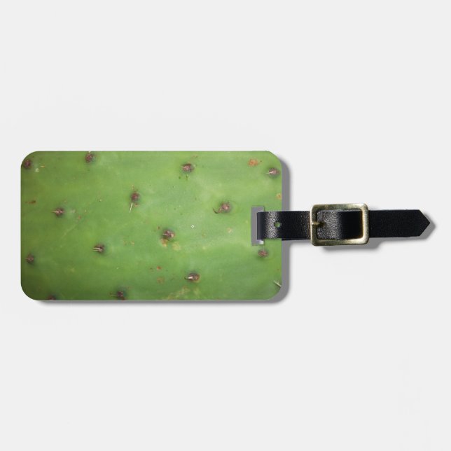 Prickly Pear Pad Luggage Tag (Front Horizontal)