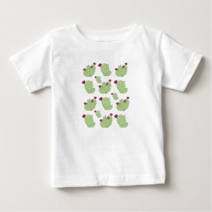 Prickly Pear Pattern Texas State Plant Cactus Love Baby T-Shirt