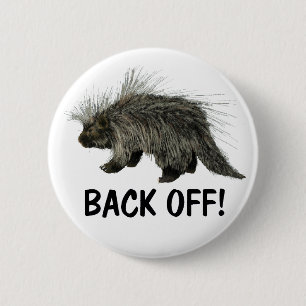 Prickly Porky 6 Cm Round Badge