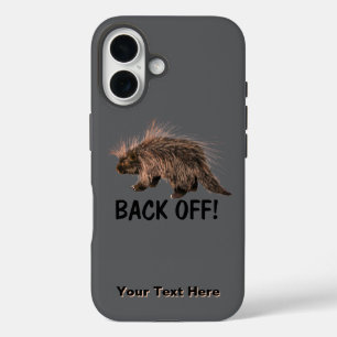 Prickly Porky - Back Off iPhone 16 Case