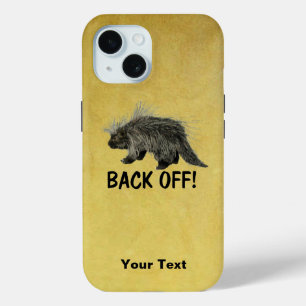 Prickly Porky - Back Off iPhone 15 Case