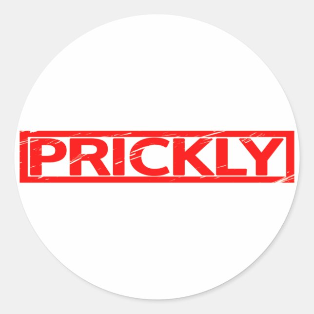 Prickly Stamp Classic Round Sticker (Front)