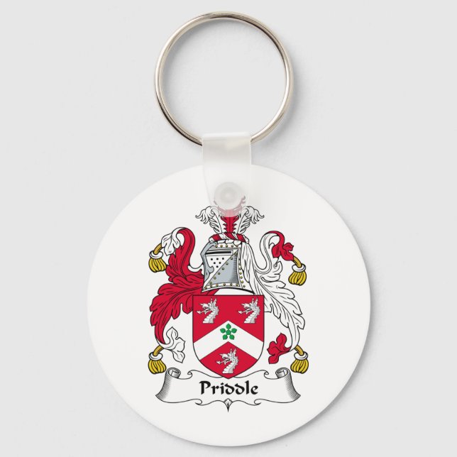 Priddle Family Crest Key Ring (Front)