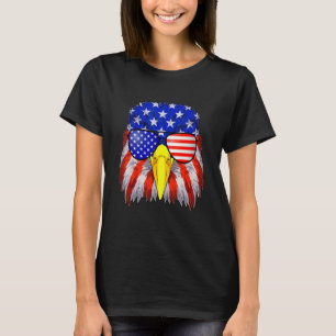 Pride 4th Of July Patriotic Eagle Usa Retro Americ T-Shirt
