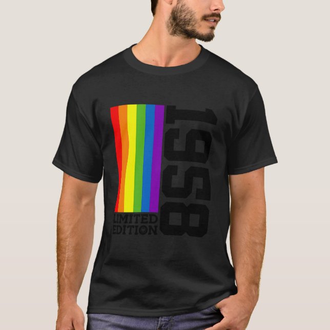 Pride 65Th Lgbtq 1958 Queer T-Shirt (Front)