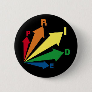 pride 6 cm round badge