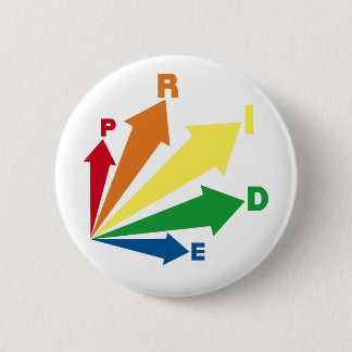 pride 6 cm round badge
