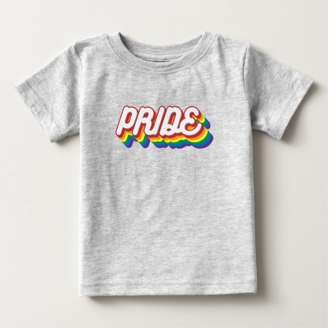 Pride | 70's Style Baby T-Shirt (Front)