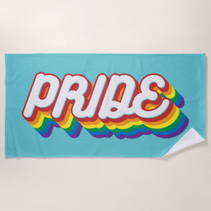 Pride   70's Style Beach Towel