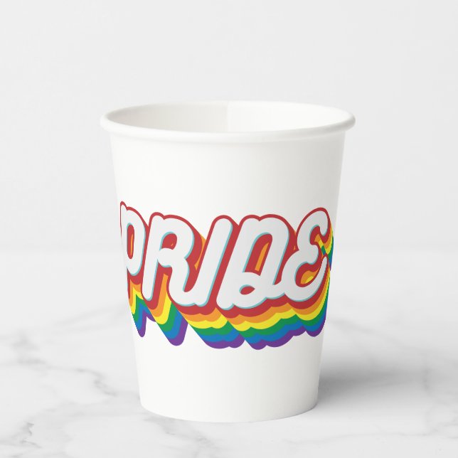 Pride | 70's Style Paper Cups (Left)