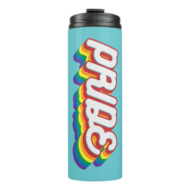 Pride | 70's Style Thermal Tumbler (Front)
