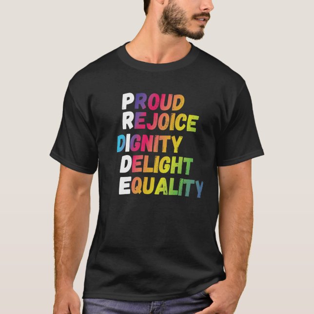 PRIDE Acronym T-Shirt (Front)