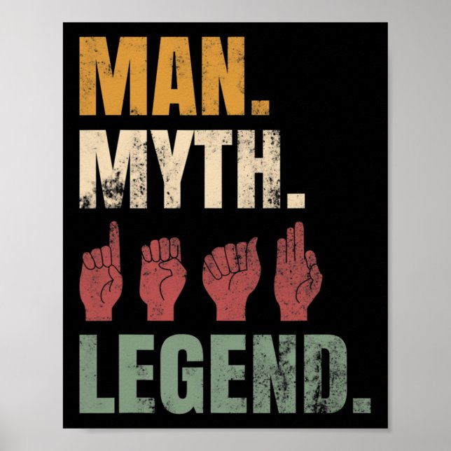 Pride And Hearing Loss Deaf Awareness Asl Hand Ges Poster (Front)