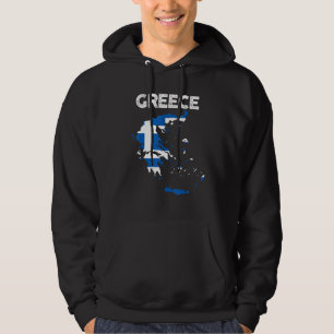 Pride And Heritage Patriotic Greek Roots Greece Fl Hoodie