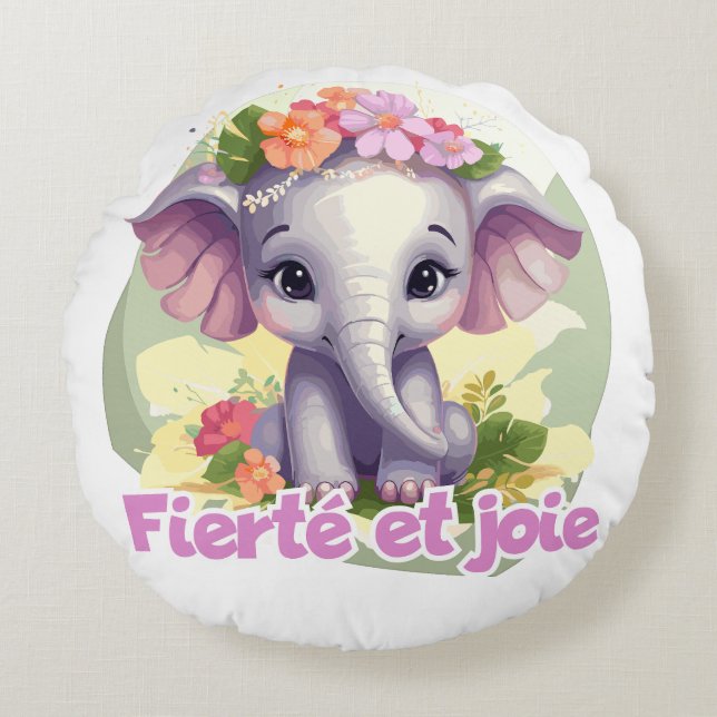 Pride and joy round cushion (Front)