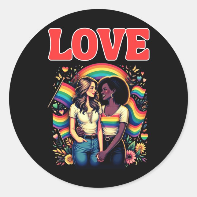 Pride And Love Sticker  (Front)