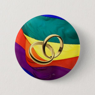 Pride and Marriage 6 Cm Round Badge