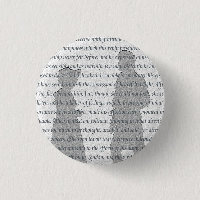 Pride and Prejudice 3 Cm Round Badge (Front)