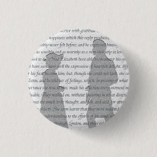Pride and Prejudice 3 Cm Round Badge