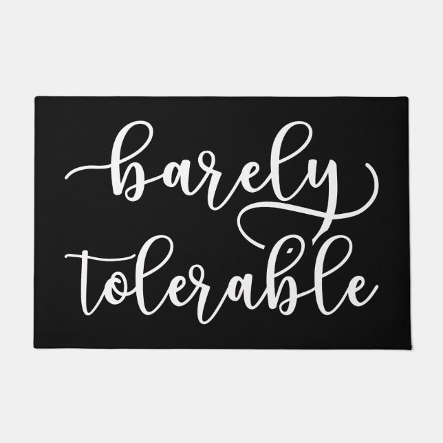 Pride And Prejudice - Barely Tolerable I Doormat (Front)