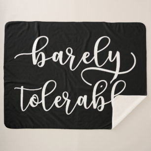 Pride And Prejudice - Barely Tolerable I Sherpa Blanket