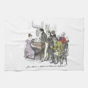 Pride and Prejudice chapter 6 Tea Towel