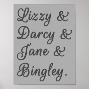 Pride and Prejudice Couples I Poster