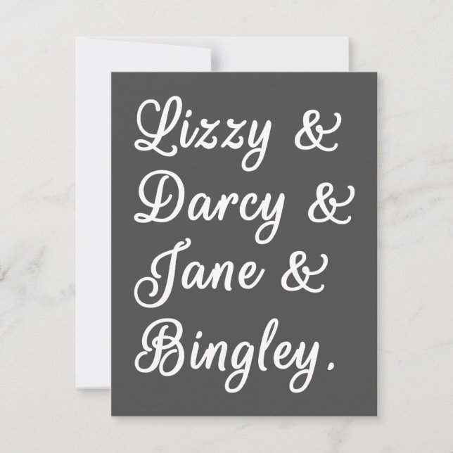 Pride and Prejudice Couples II (Front)