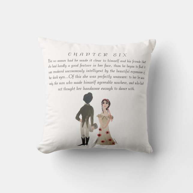 Pride and Prejudice Cushion (Front)