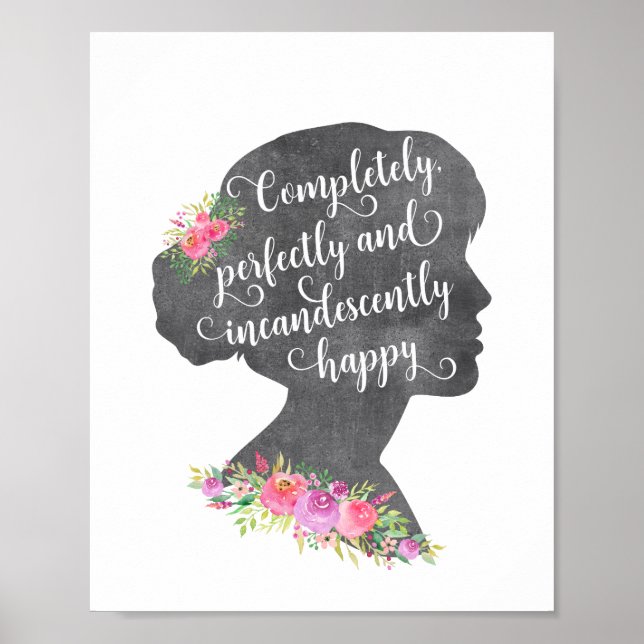 Pride and Prejudice Elizabeth Bennet Quote Poster (Front)
