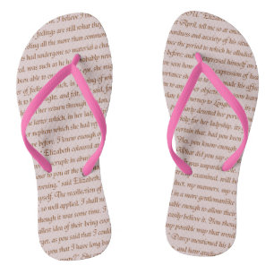 Pride and Prejudice Flip Flops