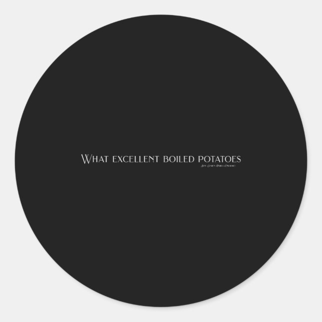 Pride And Prejudice Funny Quotes, What Excellent B Classic Round Sticker (Front)