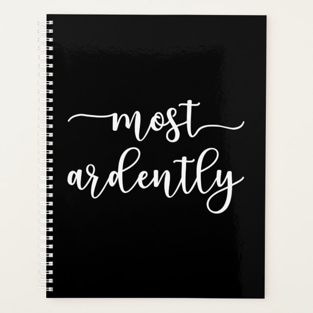 Pride And Prejudice Mr. Darcy - Most Ardently I Planner (Front)