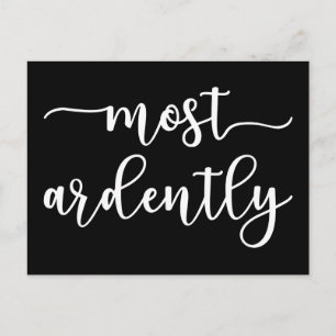 Pride And Prejudice Mr. Darcy - Most Ardently I Postcard
