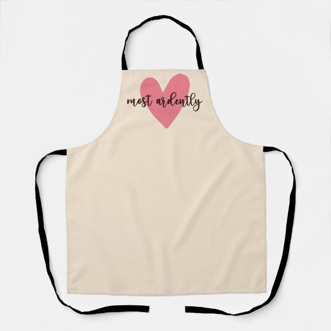 Pride And Prejudice Mr. Darcy - Most Ardently V Apron (Front)