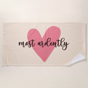 Pride And Prejudice Mr. Darcy - Most Ardently V Beach Towel