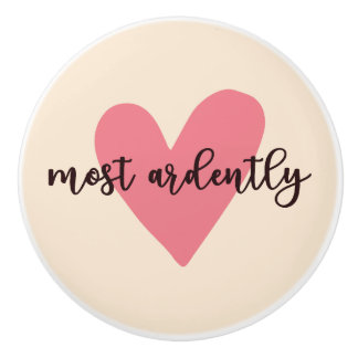 Pride And Prejudice Mr. Darcy - Most Ardently V Ceramic Knob
