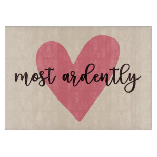 Pride And Prejudice Mr. Darcy - Most Ardently V Cutting Board