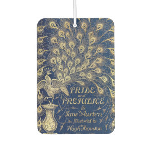 Pride and Prejudice Peacock Cover Hugh Thomson Car Air Freshener