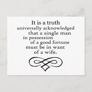 Pride and Prejudice Postcard