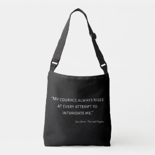 Pride and Prejudice Quote I Crossbody Bag