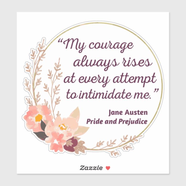 Pride and Prejudice Quote I - Cute Style (Sheet)