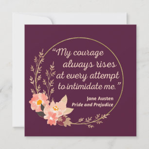 Pride and Prejudice Quote I - Cute Style