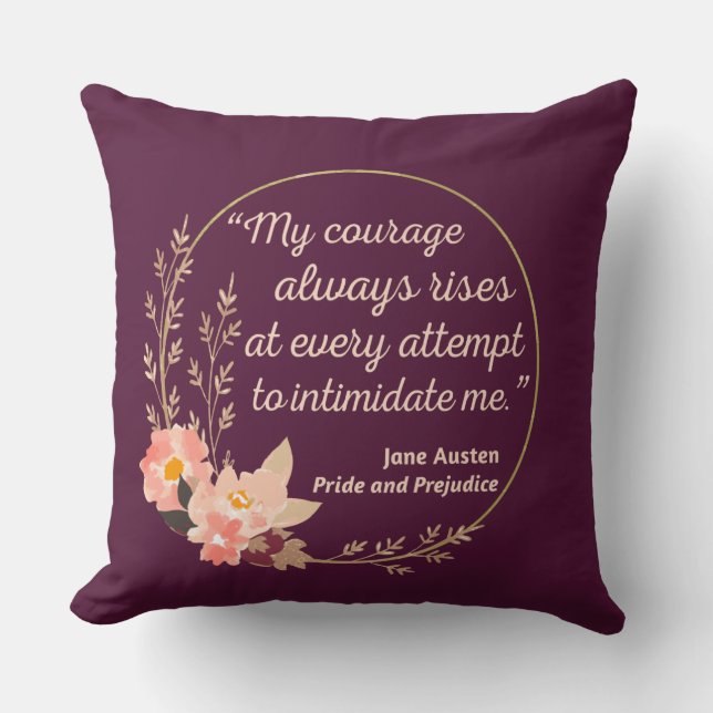 Pride and Prejudice Quote I - Cute Style Cushion (Front)