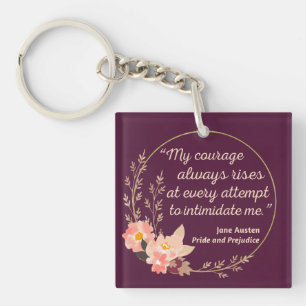 Pride and Prejudice Quote I - Cute Style Key Ring