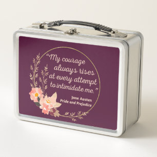 Pride and Prejudice Quote I - Cute Style Metal Lunch Box