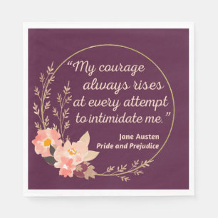 Pride and Prejudice Quote I - Cute Style Napkin